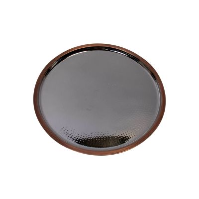 Image two of Edison Burnt Copper Round Trays